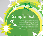 Green eco banner sticker